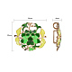 Chinese Style Alloy Enamel Chandelier Components Links X-ENAM-E329-11A-G-5