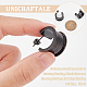 Unicraftale 2 paires de boucles d'oreilles rondes en acier inoxydable STAS-UN0050-94EB-4