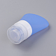 創造的なポータブルシリコンポイントボトリング  シャワーシャンプー化粧品エマルジョン貯蔵ボトル  コーンフラワーブルー  92x58.5mm 容量：約37ml MRMJ-WH0006-E03-37ml-2