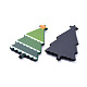 塗装アクリルカボション  クリスマスの日のために  ギフトボックス & 帽子をかぶったクマ & スカーフをかぶったペンギン & ベル & サンタクロース & 雪だるま & クリスマスツリー  ミックスカラー  30.5x22x3.5mm  20個/セット KY-X0008-17-2