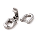 304 Stainless Steel Fold Over Clasps STAS-B029-05B-3