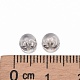 Rhodium Plated 925 Sterling Silver Ear Nuts STER-E062-01P-2