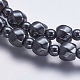 Colliers de perles en hématite synthétique sans magnétiques NJEW-K096-03A-2