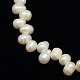 Grade A Natural Cultured Freshwater Pearl Beads Strands PEAR-L001-B-06-2