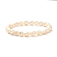 Braccialetti elastici di perle naturali per donna ragazza BJEW-JB06855-02-1