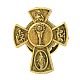 Kreuzlegierung schwarze Emaille-Anstecker Broschen&nbsp;LS-JEWB-M049-01AG-02-1
