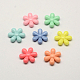 Opaque Acrylic Flower Beads X-SACR-Q100-M052-1