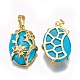 Synthetic Turquoise Pendants G-L512-F18-2