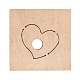 木材切断ダイ  鋼鉄で  DIYスクラップブッキング/フォトアルバム用  装飾的なエンボス印刷紙のカード  ハート  10x10x2.4cm  心臓：5.55x6cm DIY-WH0146-58-3