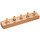 Rechteckiger Fingerring-Displayhalter aus Holz RDIS-WH0018-05-1