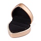 Cajas de anillo de joyería de plástico de corazón OBOX-F005-04C-2