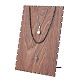 Soporte de exhibición de collar de madera de nogal ODIS-WH00011-33-7