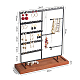 Multi Levels Rectangle Iron Earring Display Stand CON-PW0001-152B-1