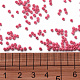 11/0グレードのベーキングペイントガラスシードビーズ  ラウンド  ピンク  2.3x1.5mm  穴：1mm  約5300個/50g X-SEED-N001-A-1045-3