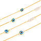 Handgefertigte Perlenkette aus Messing CHC-I031-06G-4