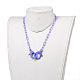 Персонализированные ожерелья-цепочки из абс-пластика NJEW-JN03310-03-4