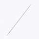 鉄の開いたビーズ針  DIYジュエリーツール  プラチナ  12.6x0.01cm IFIN-P036-01B-1