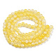 Brins de perles de verre imitation jade peintes DGLA-T003-8mm-03-3
