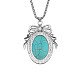 Natural Turquoise Pendant Necklaces CA3400-4