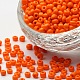 ガラスシードビーズ  不透明な色の種  ラウンド  ダークオレンジ  サイズ：直径約4mm  穴：1.5mm  約1000個/100g X1-SEED-A010-4mm-50-1