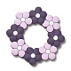 Perles focales en silicone à fleurs SIL-R145-01C-1