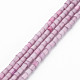 Glass Silk Stain Style Beads Strands GLAA-N047-001A-04-1