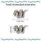 Gorgecraft 1 Box mit 12 Stück Schlangen-Charm-Perlen in Antiksilber in Schlangenform FIND-GF0003-96-2