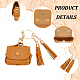 Imitation Leather Wireless Earbud Carrying Case AJEW-WH0258-685B-3