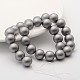 Perlas de concha redonda perlas esmeriladas hebras BSHE-I002-14mm-223-2