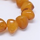 Bracelets extensibles avec perles en résine d'imitation ambre  BJEW-E337-11-2