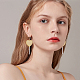 Fibloom 4 paires 4 couleurs boucles d'oreilles pendantes sucette coeur acrylique EJEW-FI0001-14-5