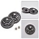 Gorgecraft 8 Sets 2 Style Alloy Coin Screwback Rivets FIND-GF0004-31-6