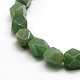 Polygon Natural Green Aventurine Beads Strands G-P063-82-3