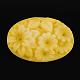 Oval Flower Resin Cabochons CRES-S245-14-1