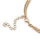 Alloy Double Layered Necklaces NJEW-B0002-07G-3