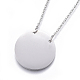 304 Stainless Steel Pendant Necklaces NJEW-E141-23-4