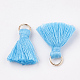 Polycotton(Polyester Cotton) Tassel Pendant Decorations X-FIND-S280-10-2