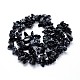 Natural Snowflake Obsidian Beads Strands G-O049-C-44-2