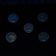Placage uv perles acryliques transparentes lumineuses OACR-P010-05A-4