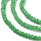 Brins de perles de verre imitation jade peints au four DGLA-A034-J2MM-A10-2