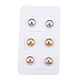 304 Stainless Steel Ear Studs EJEW-G210-01-1