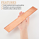 OLYCRAFT Copper Flat Bar 12.2x1.9x0.1 Inch T2 Copper Bus Bar Copper Flat Sheet Pure Cu Copper Sheet Red Copper Flat Bus Rectangle Bar for Jewelry DIY Craft Making Battery Connection DIY-WH0033-49-3