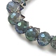 Chapelets de perles en verre électroplaqué&nbsp;EGLA-D030-17U-3