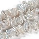 Hebras de perlas keshi de perlas barrocas naturales PEAR-S012-67-5