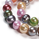 Hebras de perlas de agua dulce cultivadas naturales PEAR-T003-21-3