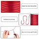 BENECREAT 18 Gauge/1mm Matte Jewelry Craft Wire 492 Feet/150m Tarnish Resistant Aluminum Wire for Chrismas Halloween Beading Sculpting Model Skeleton Making - Red AW-BC0001-1mm-16A-7