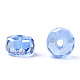 Transparentes perles de verre de galvanoplastie brins EGLA-YWC0001-8mm-02-4