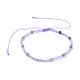 Adjustable Nylon Thread Braided Beaded Bracelets BJEW-JB04376-02-1