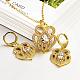 Real 18K Gold Plated Brass Cubic Zirconia Jewelry Sets SJEW-BB05718-G-2
