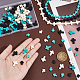 arricraft 189 Pcs 2 Sizes Turquoise Cross Beads TURQ-AR0001-26-3